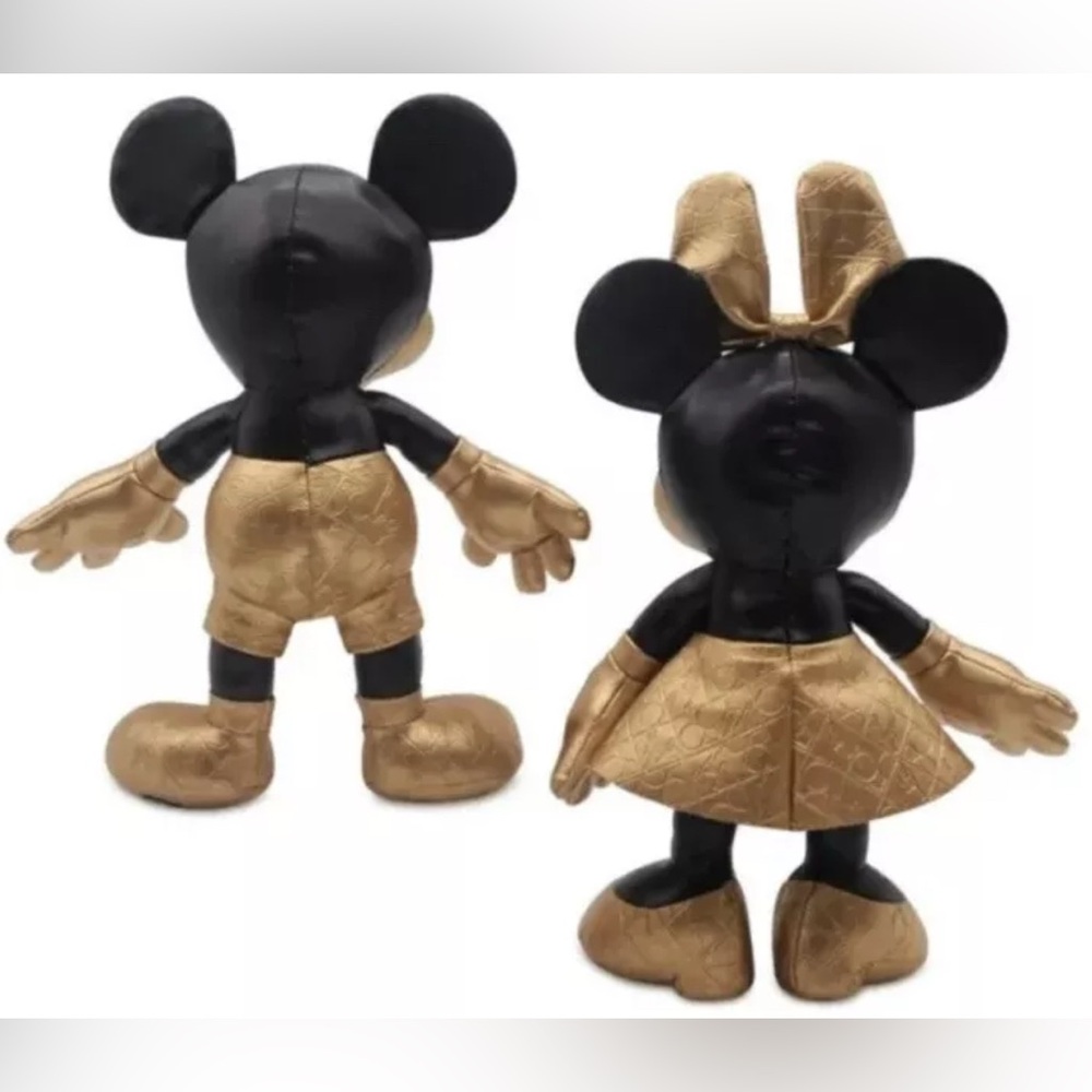 Disney 50th Anniversary Gold Luxe Mickey and Minnie Plush Limited Release - Picture 4 of 10